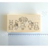 LIF101  CHOU & FLOWERS COLLECTION LITTLE CIRCUS TAMPON BOIS LES OURSONS