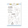 PAPERNOVA DESIGN COLLECTION SERENITY TAMPONS CLEAR NARCISSUS