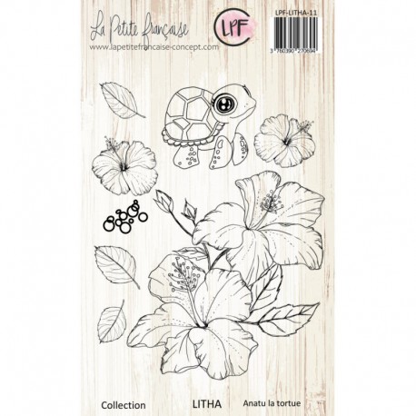 LPF-LITHA-11   LA PETITE FRANÇAISE COLLECTION LITHA TAMPONS CLEAR ANATU LA TORTUE