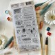 BRE124   CHOU & FLOWERS COLLECTION SOUVENIRS D'ÉTÉ TAMPON CLEAR BONS BAISERS