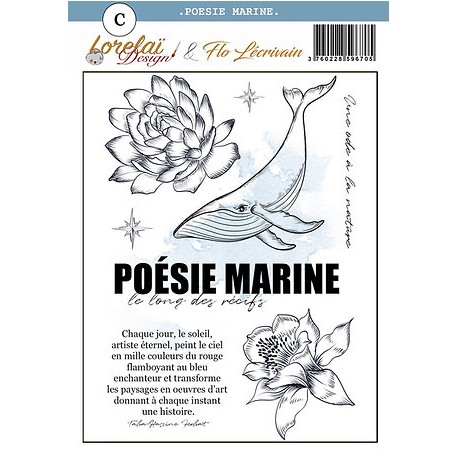 LORELAI DESIGN COLLECTION ENTRE TERRE ET MER TAMPONS POÉSIE MARINE