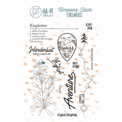 HPLF-ED-T2413  HA PI LITTLE FOX COLLECTION EDELWEISS TAMPONS CLEAR WANDERLUST