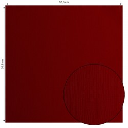 2928-031   FLORENCE CARDSTOCK TEXTURE 30.5cm x30.5cm RUBY