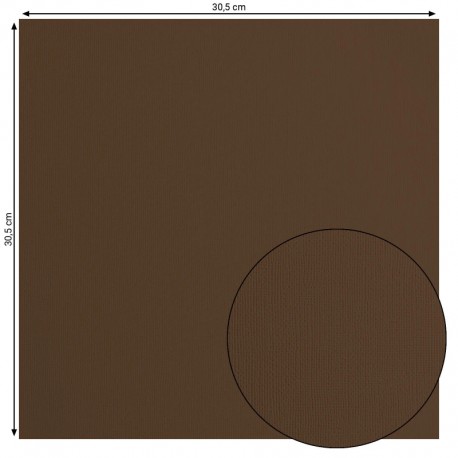 2928-093   FLORENCE CARDSTOCK TEXTURE 30.5cm x30.5cm HAZELNUT