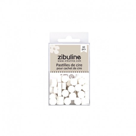 122104PCWH   ZIBULINE PASTILLES DE CIRE À CACHETER BLANC