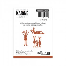 KAD3502   LES ATELIERS DE KARINE FAMILY DIES FAMILLE DOUDOU