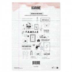 KAT3507   LES ATELIERS DE KARINE FAMILY TAMPON CLEAR TRÉSORS DE MON ENFANCE