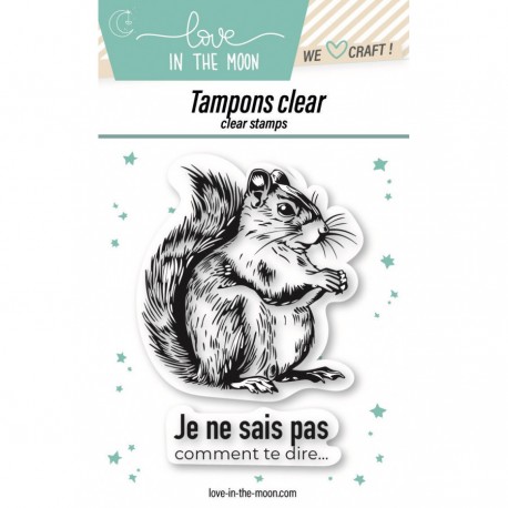 LM-TCP1-053    LOVE IN THE MOON AUTOMNE CHALEUREUX TAMPONS CLEAR TIMIDE ÉCUREUIL