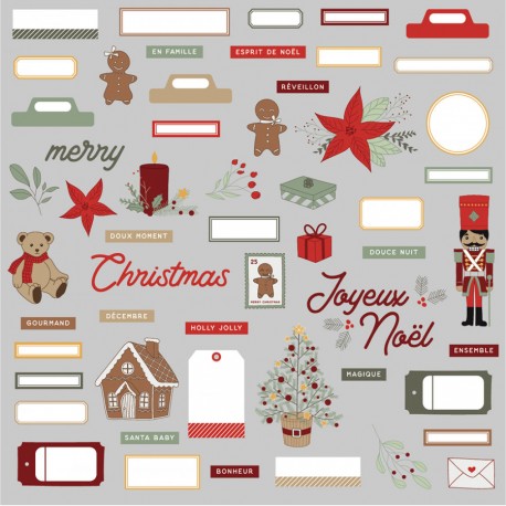 HPLF-MLC-CUT   HA PI LITTLE FOX COLLECTION MERRY LITTLE CHRISTMAS  DIE CUTS