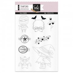 SOK-SV-T2   SOKAÏ COLLECTION SO'VINTAGE TAMPONS CLEAR HALLOWEEN