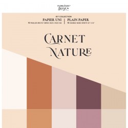 FDPUL224005    FLORILEGES DESIGN CARNET NATURE KIT UNI DUO x10 feuilles