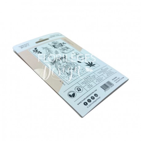 FDCL224005   FLORILEGES DESIGN CARNET NATURE TAMPONS CLEAR RÉCONFORT D'AUTOMNE