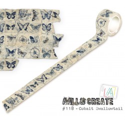 118   AALL AND CREATE MASKING TAPE 118 COBALT SWALLOWTAIL