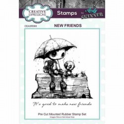 CEASRS068   CREATIVE EXPRESSIONS  STAMP NEW FRIENDS