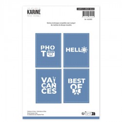 KAD3601   LES ATELIERS DE KARINE POÉSIE HIVERNALE DIES CARTES À CRÉER HELLO