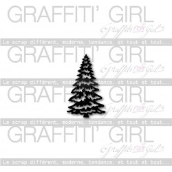 GRAFFITI' GIRL  MATRICE DE DÉCOUPE SAPIN