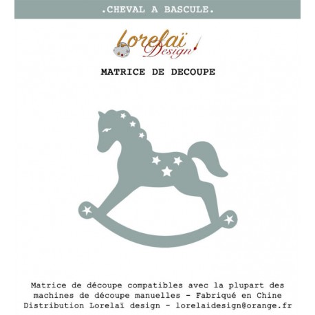 LORELAÏ DESIGN COLLECTION INSOUCIANCE DIES CHEVAL À BASCULE